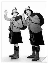 Naklejka na ścianę Laurel &amp; Hardy in "Bonnie Scotland", 1935 I