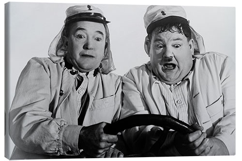 Leinwandbild Laurel & Hardy in "In der Fremdenlegion", 1939