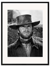 Gerahmter Kunstdruck Clint Eastwood in "Ein Fressen für die Geier", 1970