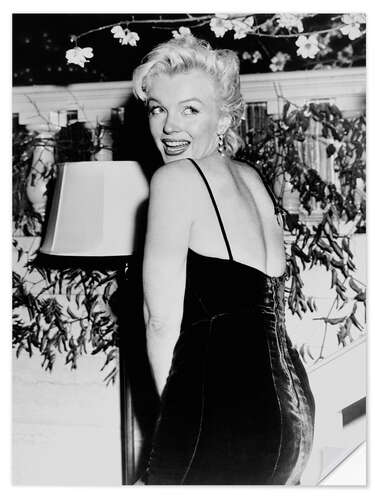 Wandsticker Marilyn Monroe, 1954