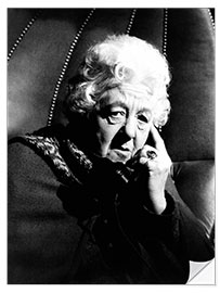 Sticker mural Margaret Rutherford in "Murder She Said", 1961