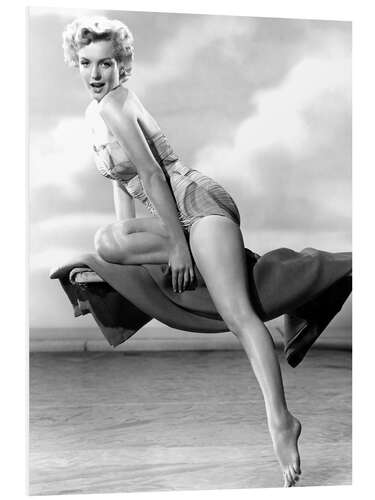 Foam board print Marilyn Monroe Pin Up, 1951