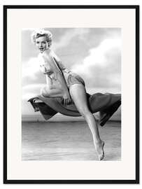 Gerahmter Kunstdruck Marilyn Monroe Pin Up, 1951