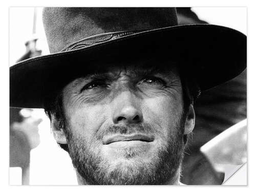 Sticker mural Clint Eastwood in "The Good, The Bad and The Ugly", 1966