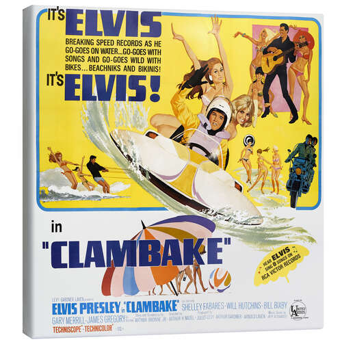 Canvas print Elvis Presley - Clambake, 1967