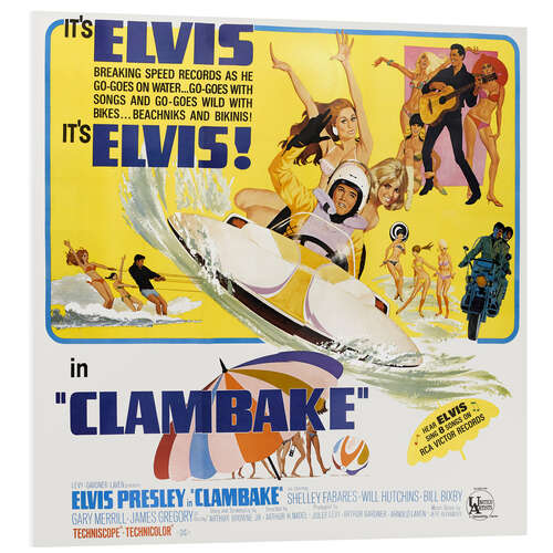 Stampa su PVC Elvis Presley - Clambake, 1967