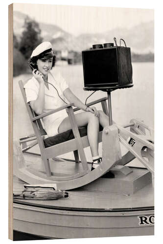 Cuadro de madera Margaret Lindsay, ca. 1930s