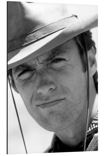 Aluminium print Clint Eastwood in "Rawhide", 1965