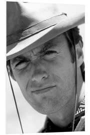 Foam board print Clint Eastwood in "Rawhide", 1965