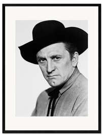 Gerahmter Kunstdruck Kirk Douglas in "Der letzte Zug von Gun Hill", 1959