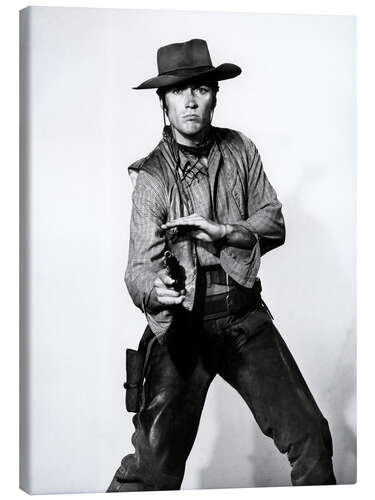 Canvas print Clint Eastwood Gunslinger