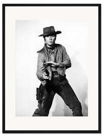Gerahmter Kunstdruck Clint Eastwood Revolverheld