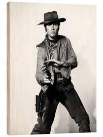 Cuadro de madera Clint Eastwood Gunslinger