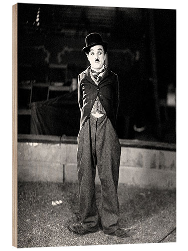 Stampa su legno Charlie Chaplin in "The Circus", 1928