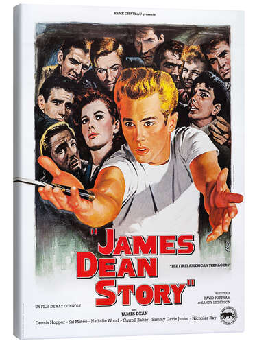 Tableau sur toile The James Dean Story, 1957