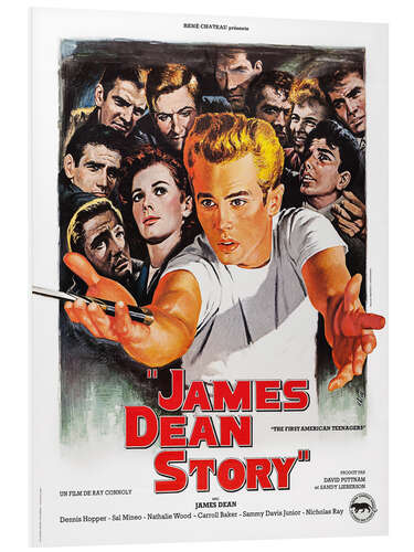 Foam board print The James Dean Story, 1957