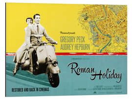 Magnettafel Audrey Hepburn, Gregory Peck - "Roman Holiday", 1953