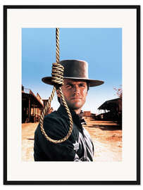 Gerahmter Kunstdruck Clint Eastwood in "Hängt ihn höher", 1968
