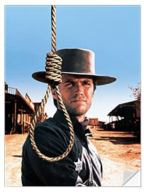 Selvklebende plakat Clint Eastwood in "Hang 'Em High", 1968