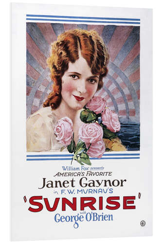 Tableau en PVC Sunrise - Janet Gaynor, 1927