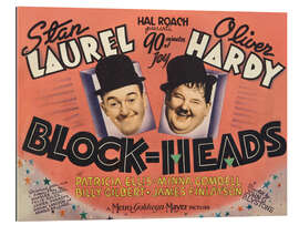 Cuadro de plexi-alu Stan Laurel, Oliver Hardy in &quot;Block-Heads&quot;, 1938