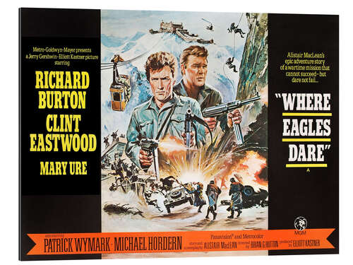 Gallery print Clint Eastwood and Richard Burton in "Where Eagles Dare"