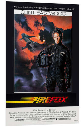 Foam board print Clint Eastwood - Firefox, 1982