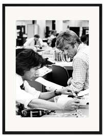 Gerahmter Kunstdruck Dustin Hoffman und Robert Redford, 1976