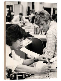 Tableau en bois Dustin Hoffman and Robert Redford, 1976