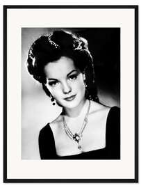 Gerahmter Kunstdruck Romy Schneider in "Sissy", 1955