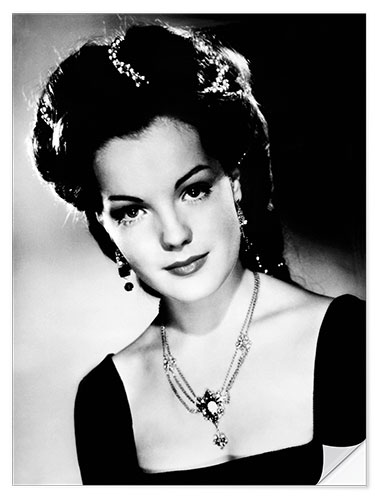 Naklejka na ścianę Romy Schneider in "Sissy", 1955