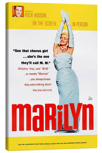 Canvas print Marilyn Monroe in "Marilyn", 1963