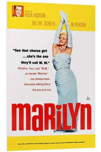 Tableau en PVC Marilyn Monroe in "Marilyn", 1963