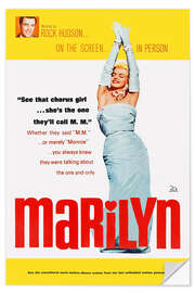 Wall sticker Marilyn Monroe in "Marilyn", 1963