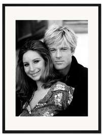 Gerahmter Kunstdruck Barbra Streisand und Robert Redford, 1973