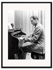Gerahmter Kunstdruck Marlon Brando, "Schwere Jungs - Leichte Mädchen", 1955