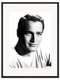 Gerahmter Kunstdruck Porträt von Paul Newman