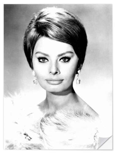 Selvklebende plakat Sophia Loren in "The Millionairess", 1960