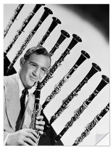 Selvklæbende plakat Benny Goodman in "A Song Is Born", 1948