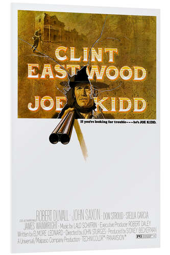 Hartschaumbild Clint Eastwood - "Joe Kidd", 1972