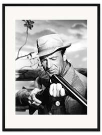 Gerahmter Kunstdruck Gary Cooper in "Gegenspionage", 1952