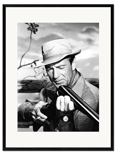 Framed art print Gary Cooper, "Springfield Rifle", 1952