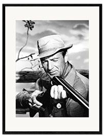 Framed art print Gary Cooper, "Springfield Rifle", 1952