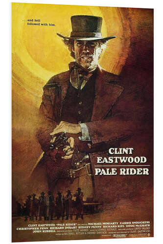 PVC-taulu Clint Eastwood in "Pale Rider", 1985