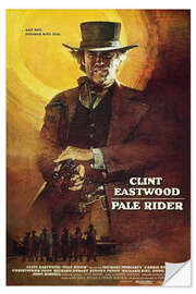 Wandsticker Clint Eastwood in "Pale Rider", 1985