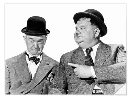 Wall sticker Laurel and Hardy IV