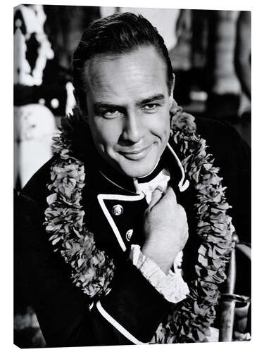 Canvas print Marlon Brando in "Muttiny on the Bounty", 1962
