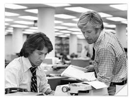 Wandsticker Dustin Hoffman, Robert Redford in "Die Unbestechlichen" I