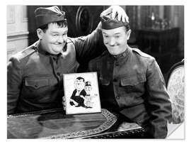 Naklejka na ścianę Laurel &amp; Hardy in "Pack up your Troubles", 1932