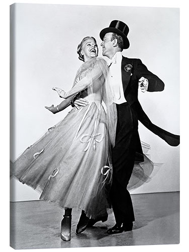 Leinwandbild Ginger Rogers und Fred Astaire, 1949